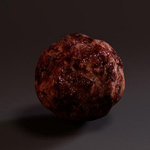 3d model meatball meat