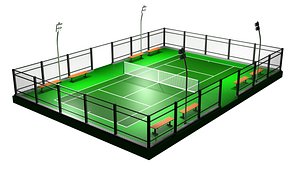Tennis court A2 3D model