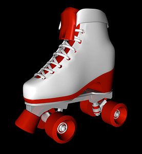 3d old school skate roller