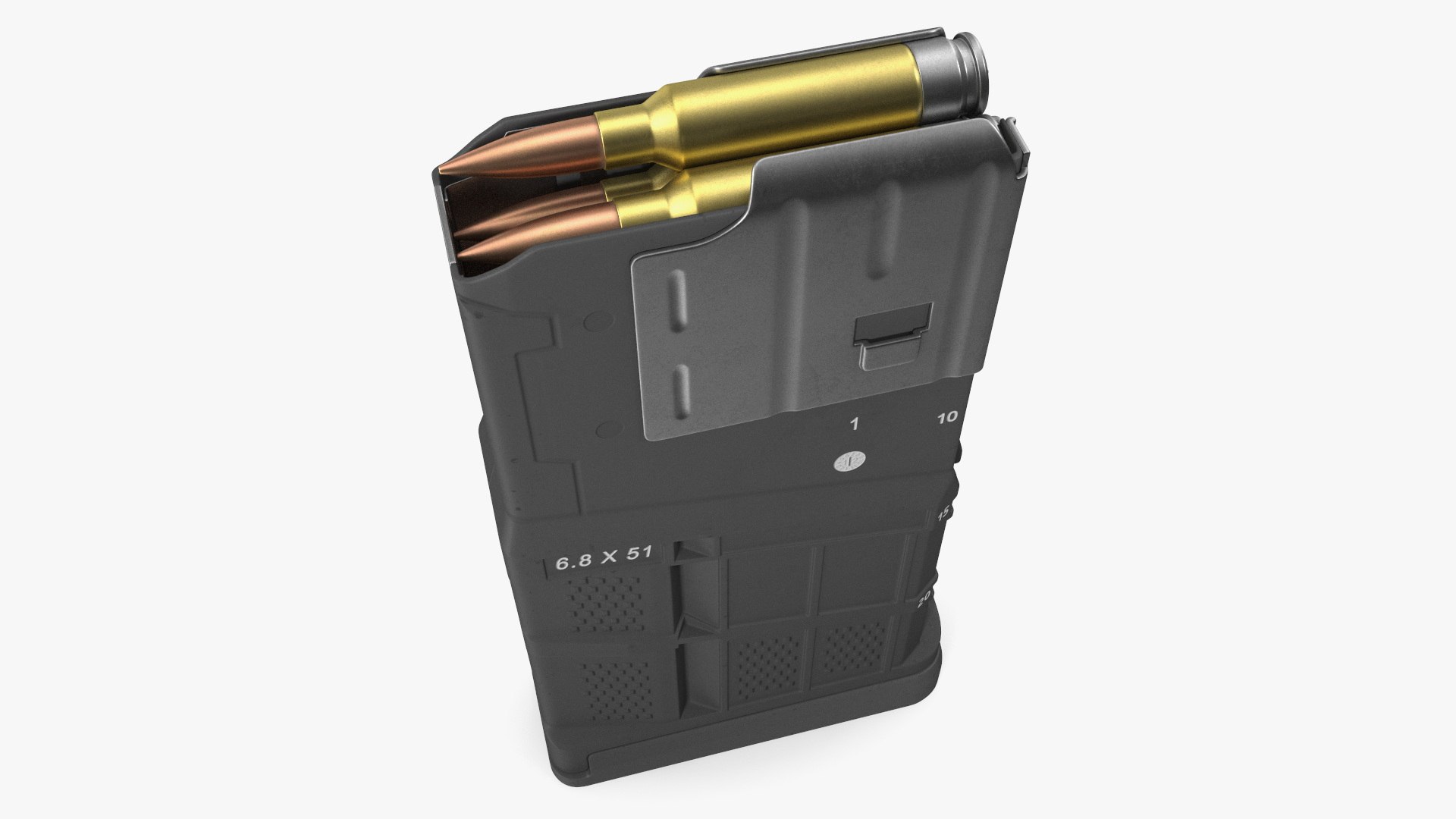 Magazine 6-8x51mm 3D model preview