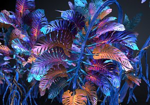 3D Alien Plants Animated Pack