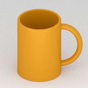 free simple mug 3d model