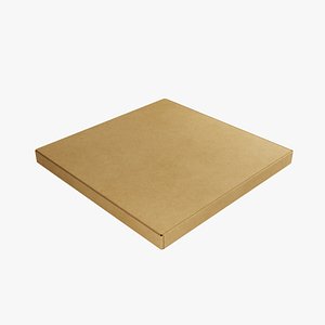 10-inch Kraft Paper Pizza Box 3D model