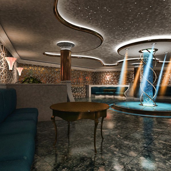 3d night club model