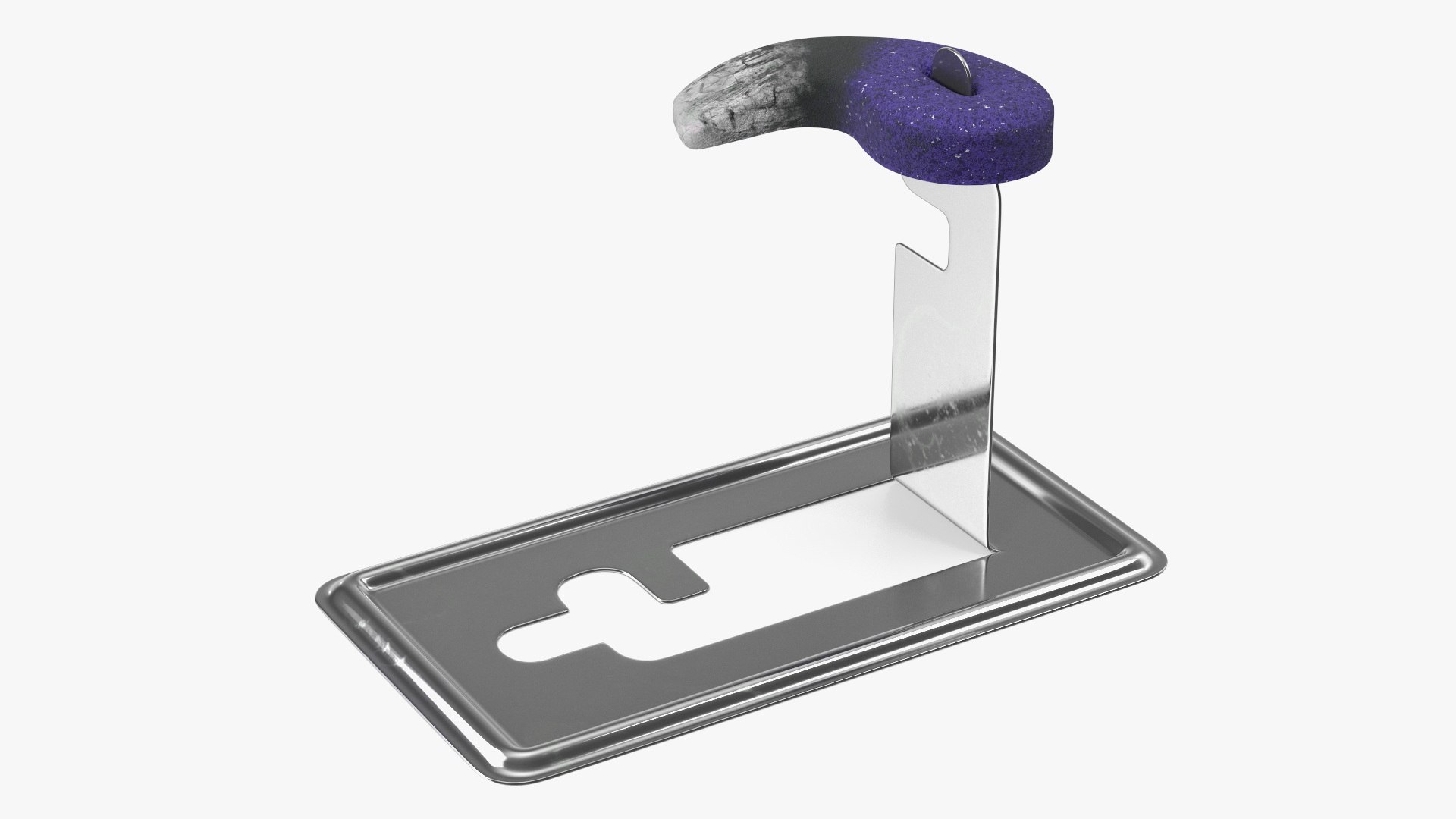 Burned Insect Repellent Coil Purple 3D model preview