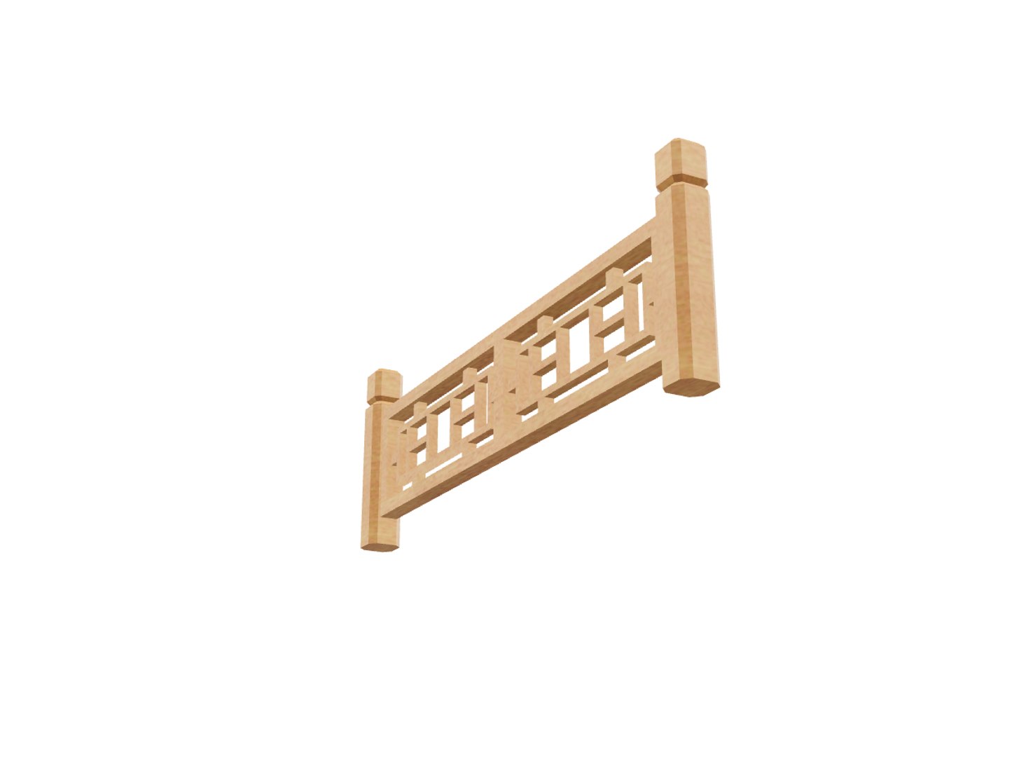 3D Model 10 Wooden Railings 3D Models SKP FBX OBJ STL 3D Model ...