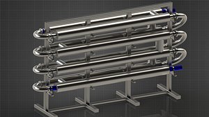 3D DOUBLE-PIPE EXCHANGERS