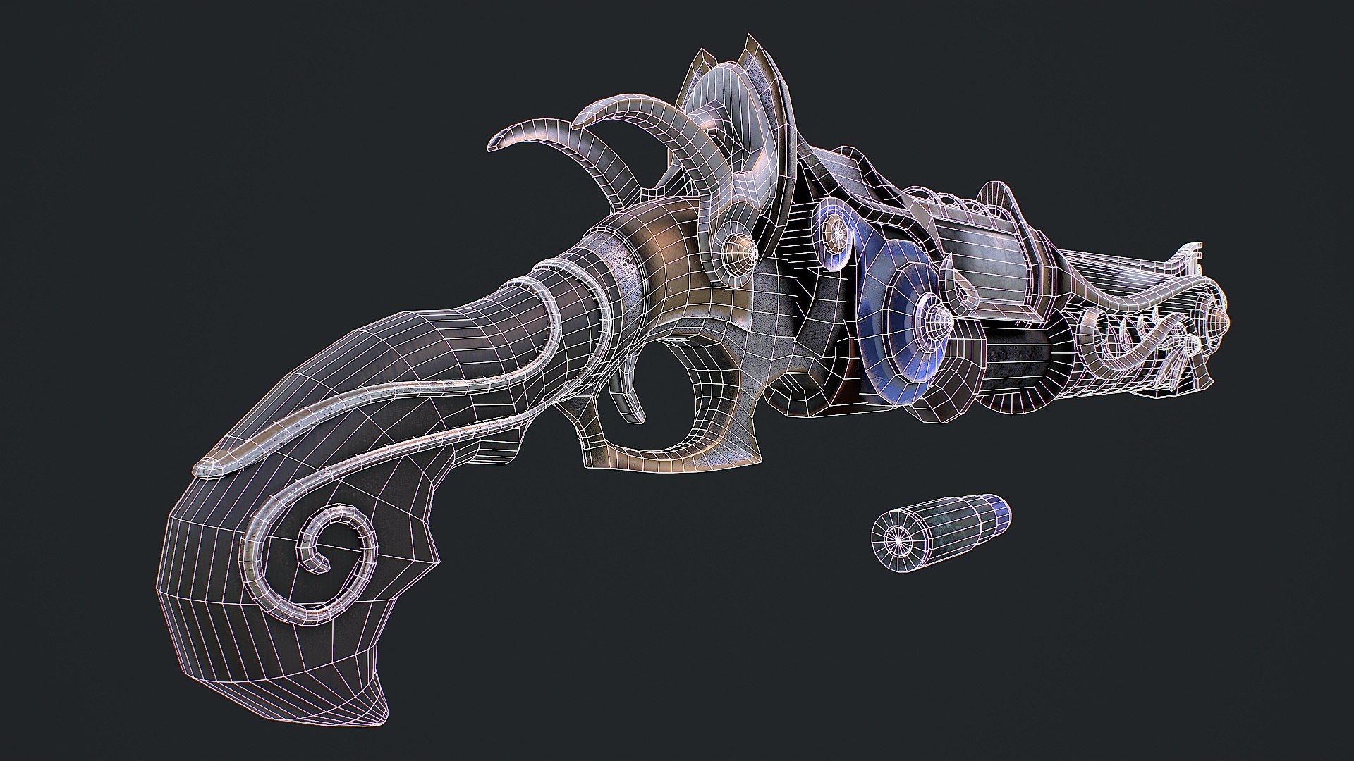 3D Fantasy Rifle 1 3D Model - TurboSquid 2115539
