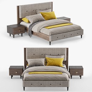 Rosa bed 3D model
