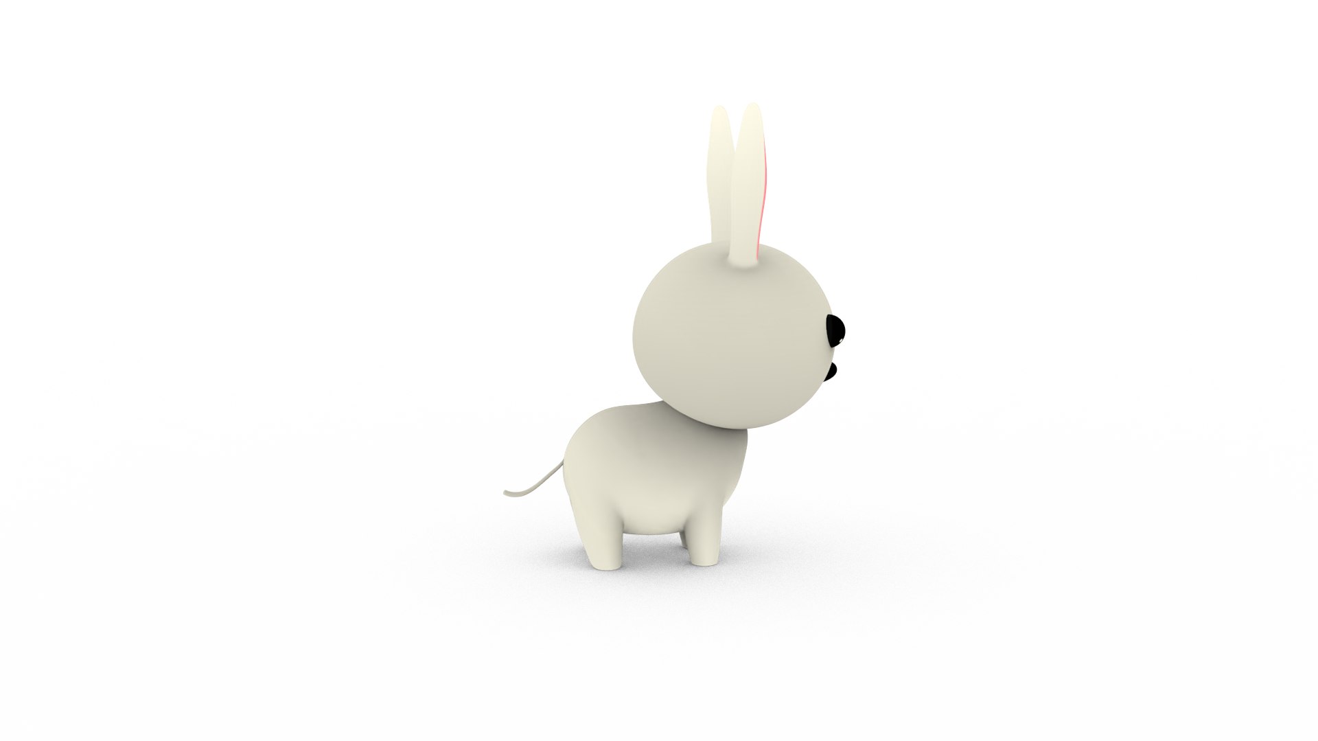 3D Model Cartoon Rabbit V001 Character - TurboSquid 2098650