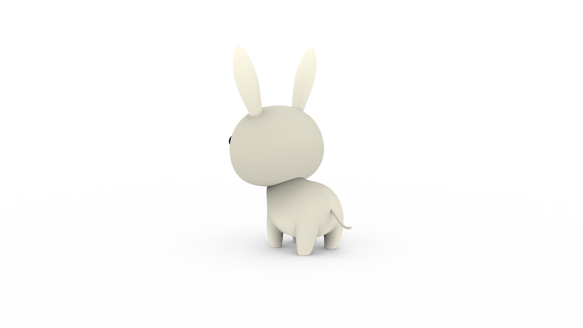 3D Model Cartoon Rabbit V001 Character - TurboSquid 2098650