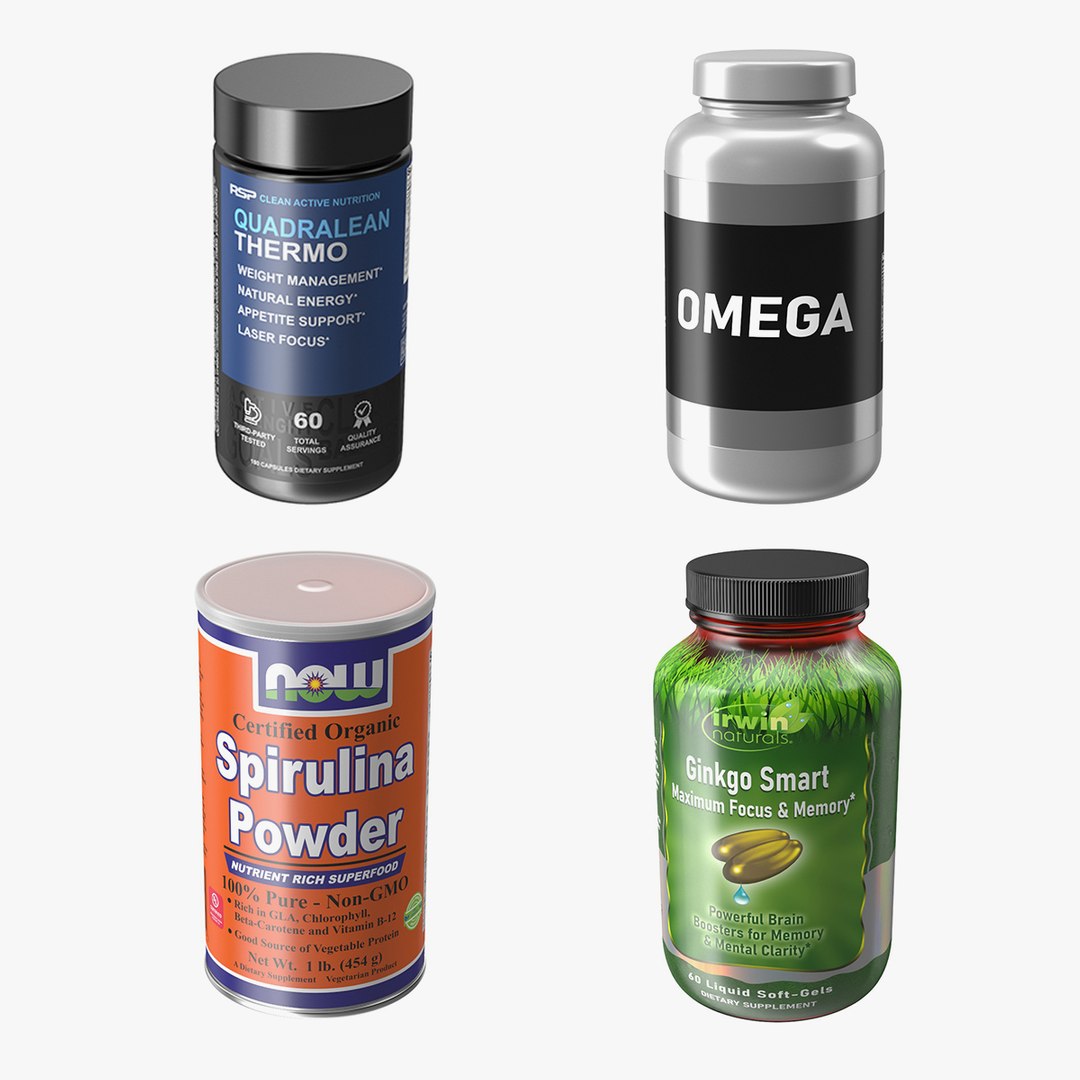 Nutritional Supplements Collection 2 3D model preview