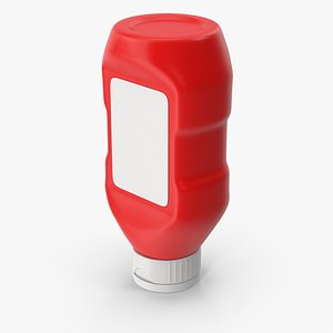 Ketchup Sauce Bottle 3D model