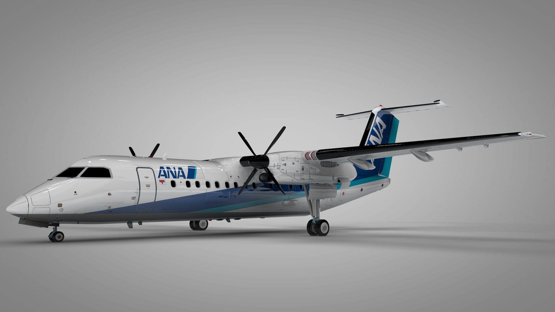 ANA WINGS Bombardier De Havilland Canada DHC-8 Q300 Dash 8 L1681