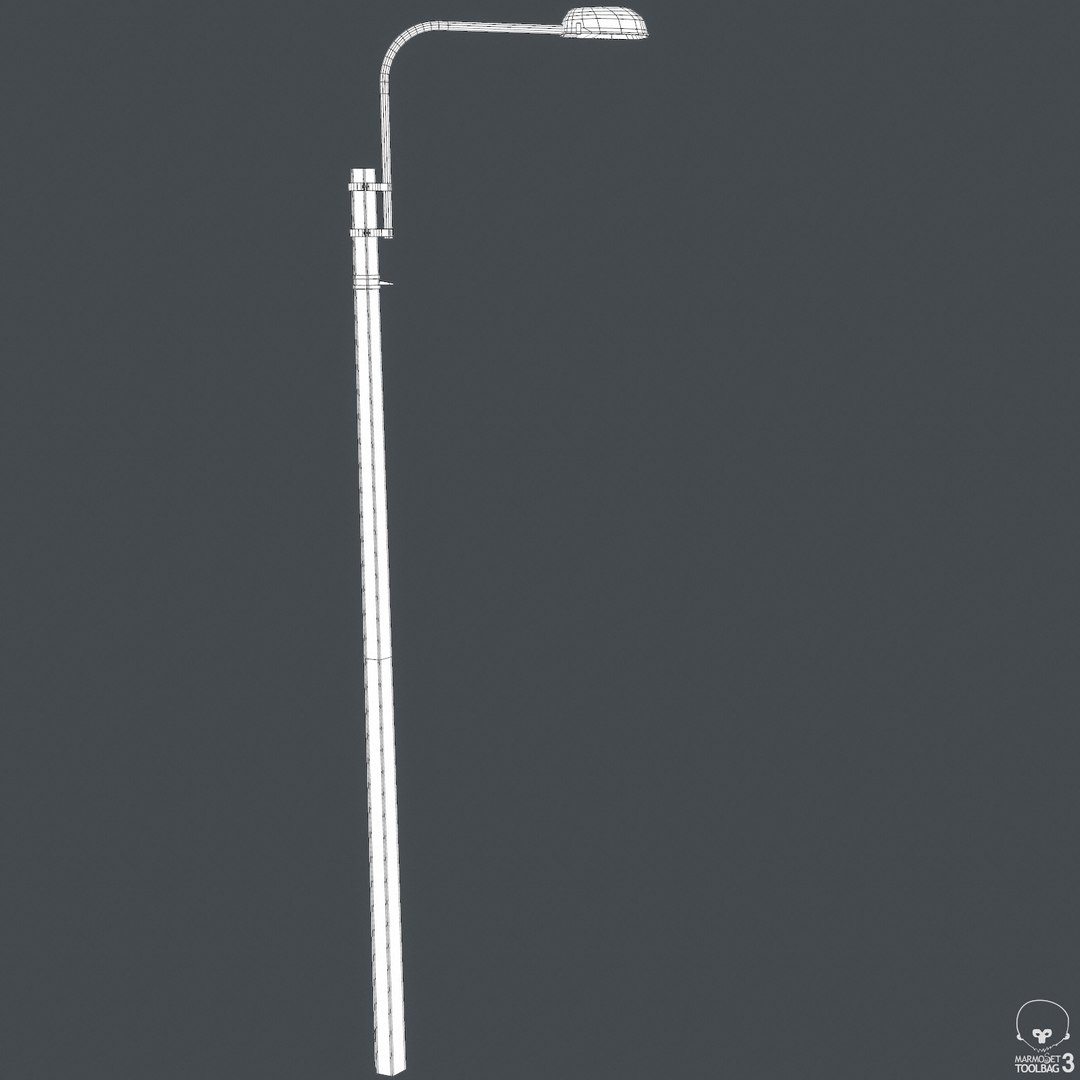 3d Model Asset Streetlight Polys