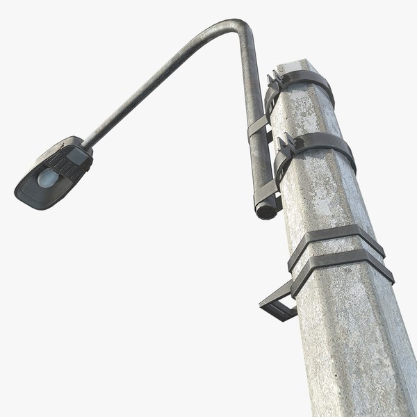 3d model asset streetlight polys