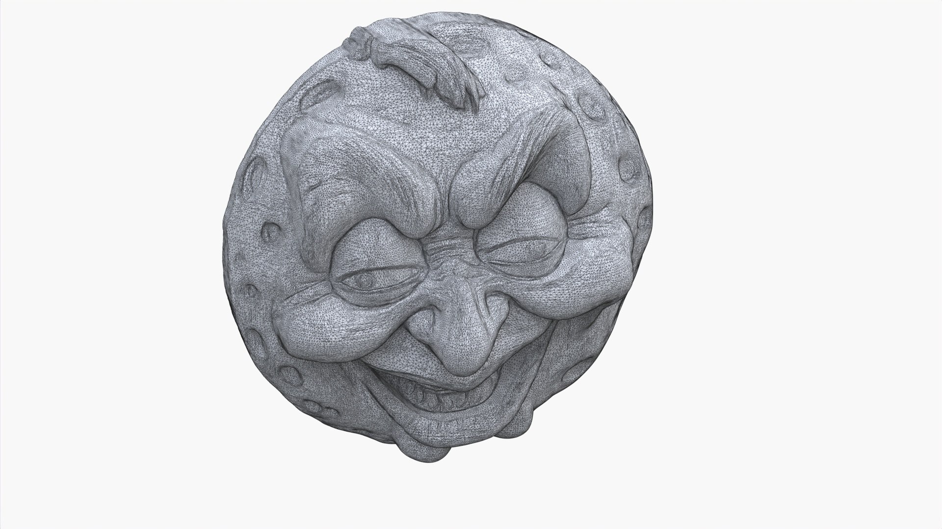 3D Moon Face 5 - TurboSquid 2216817