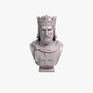Richard the Lionheart Bust Sculpture 3D Printable STL File