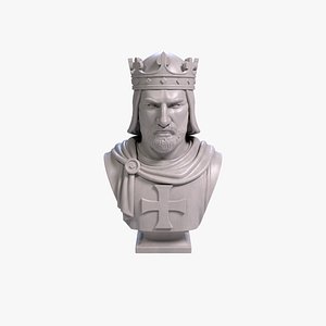 Richard the Lionheart Bust Sculpture 3D Printable STL File