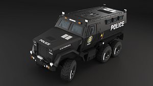 SWAT Truck Low-poly