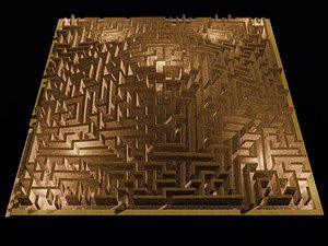 Maze on the hill 26G02 3D model