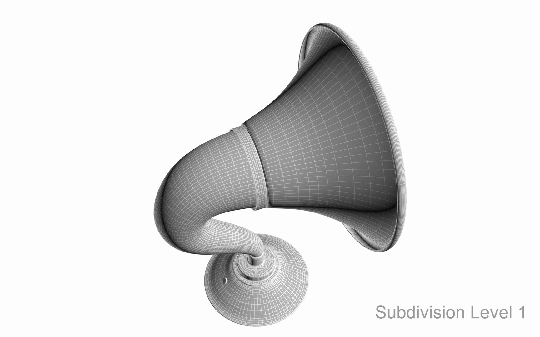 Old Radio Horn Speaker 3D TurboSquid 2083899