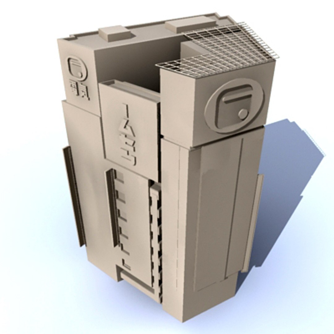 Skyscraper Building Night City 3d Model