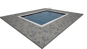 3D model simple swimming pool