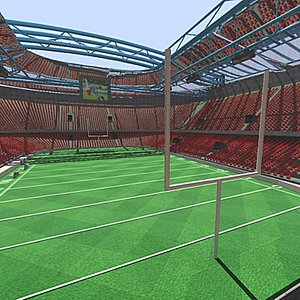 3d stadium football ball
