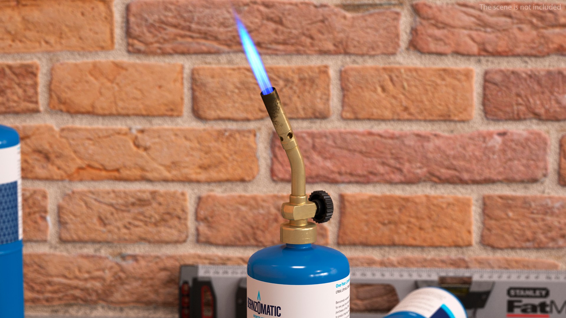 3D Pencil Tip Propane Torch Head With Flame - TurboSquid 1788451