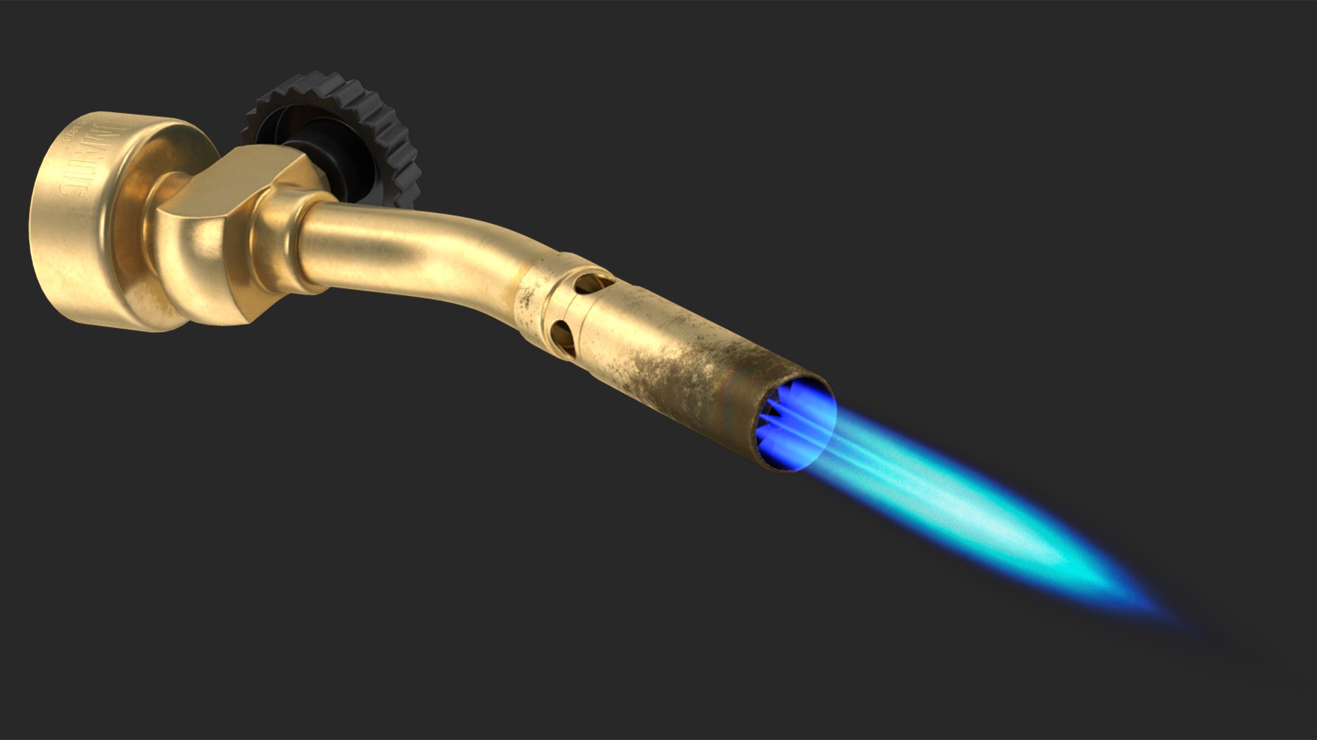 3D Pencil Tip Propane Torch Head With Flame TurboSquid 1788451