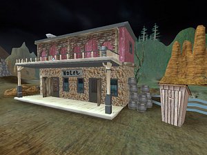 western hotel 3d model