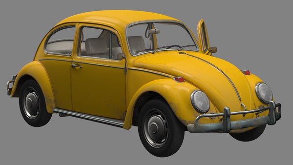 Coche Barbie Escarabajo Amarillo Beetle Cochecito Barbie