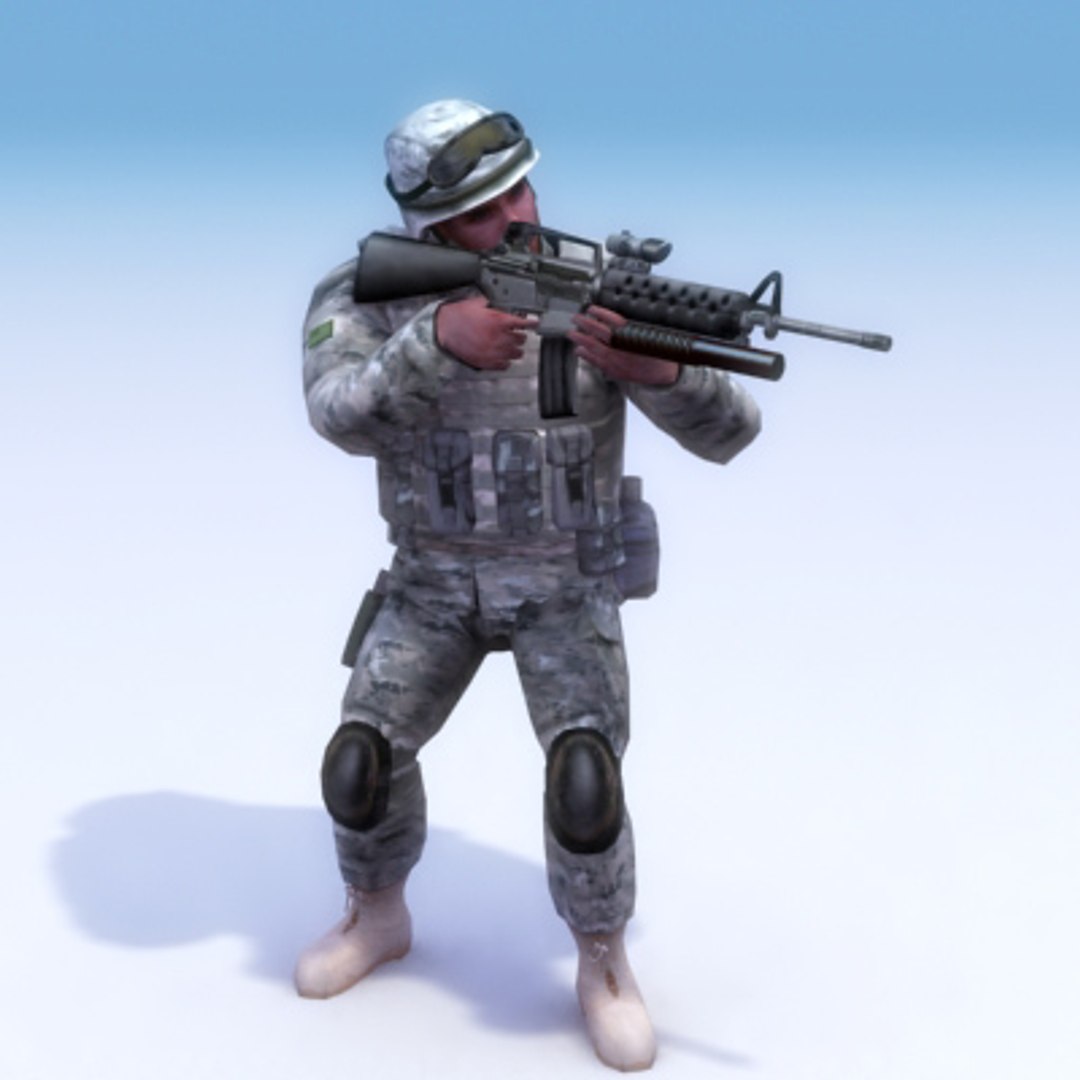 Usarmy Military 3d Model