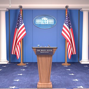 3D White House Press Room