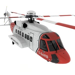 Coast Guard Helicopter 3d model model