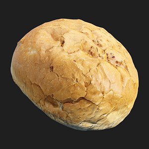 3D model Hamburger Bun Low Poly Food 3D Model