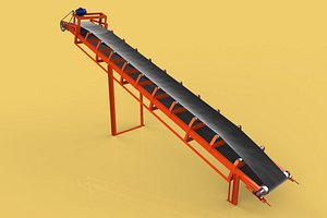3D conveyor belt industrial model