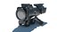 3D Weapon Set Collimator Scope and Silencer HP