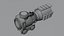 3D Weapon Set Collimator Scope and Silencer HP