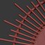 Planete rattan mirror