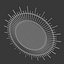 Planete rattan mirror