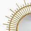 Planete rattan mirror