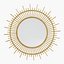 Planete rattan mirror