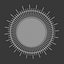 Planete rattan mirror