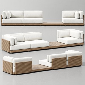 CAICOS MODULAR SOFA 8 3D model