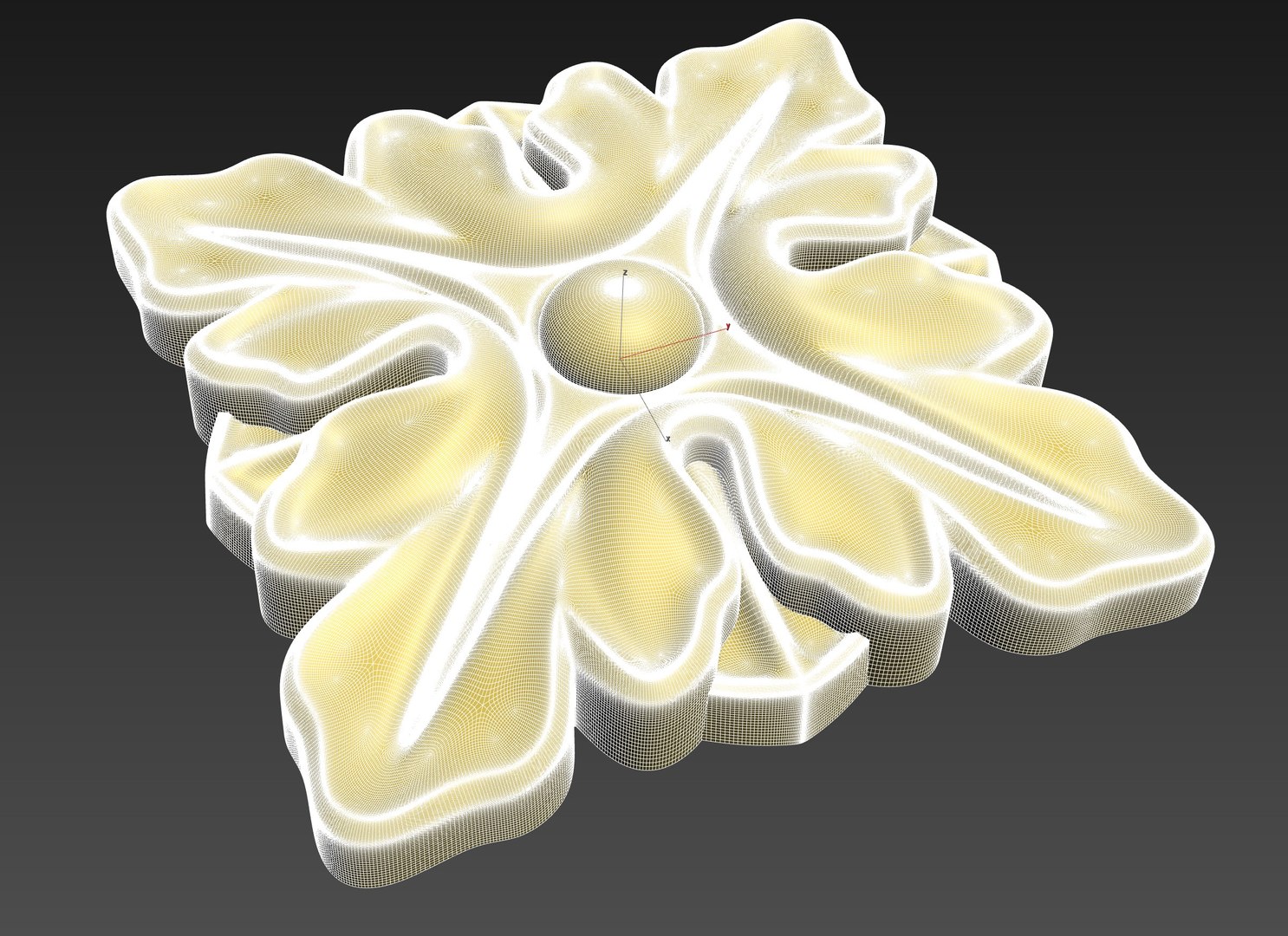 3D Rosette 001 3D model - TurboSquid 1816622