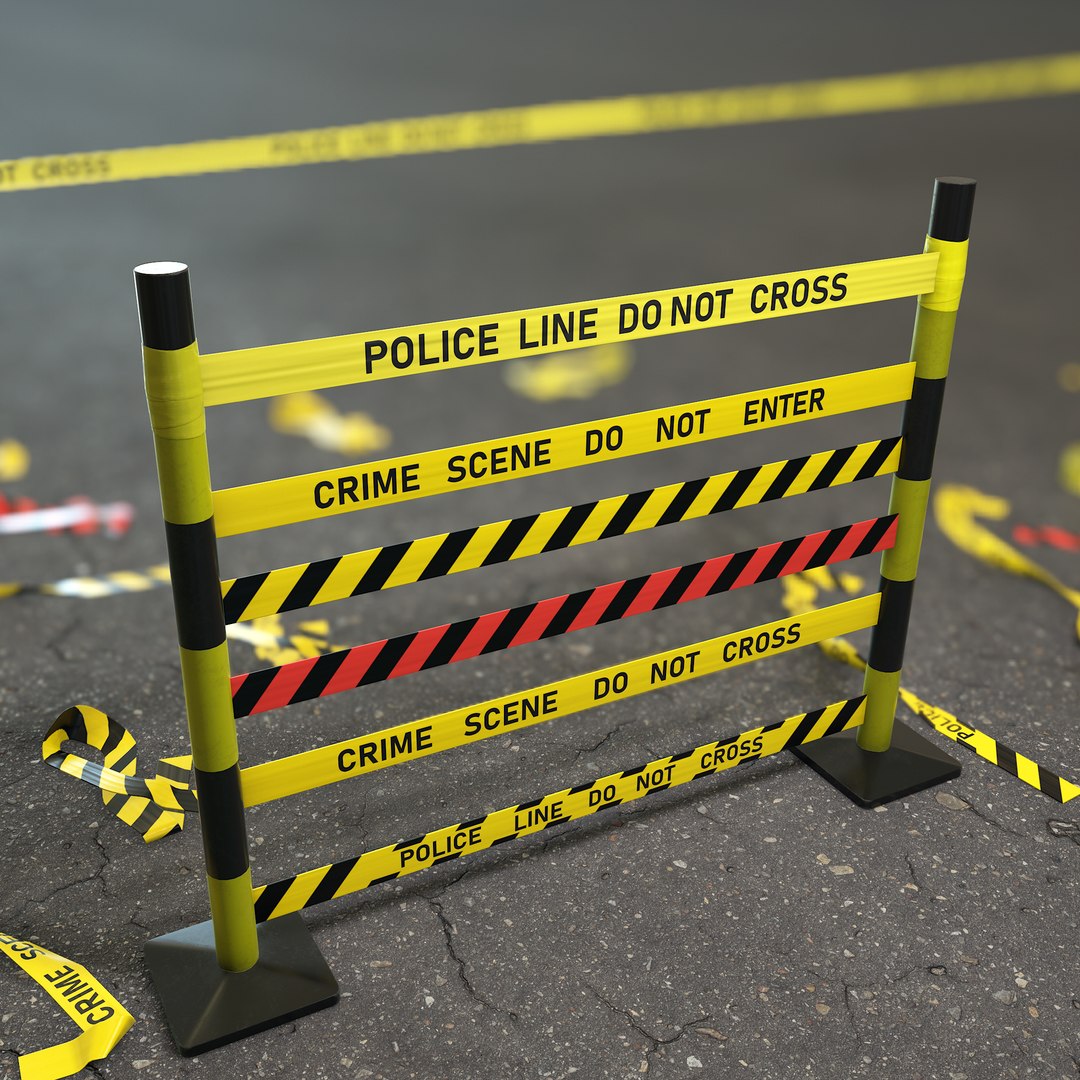 Police Line 3D - TurboSquid 1436723