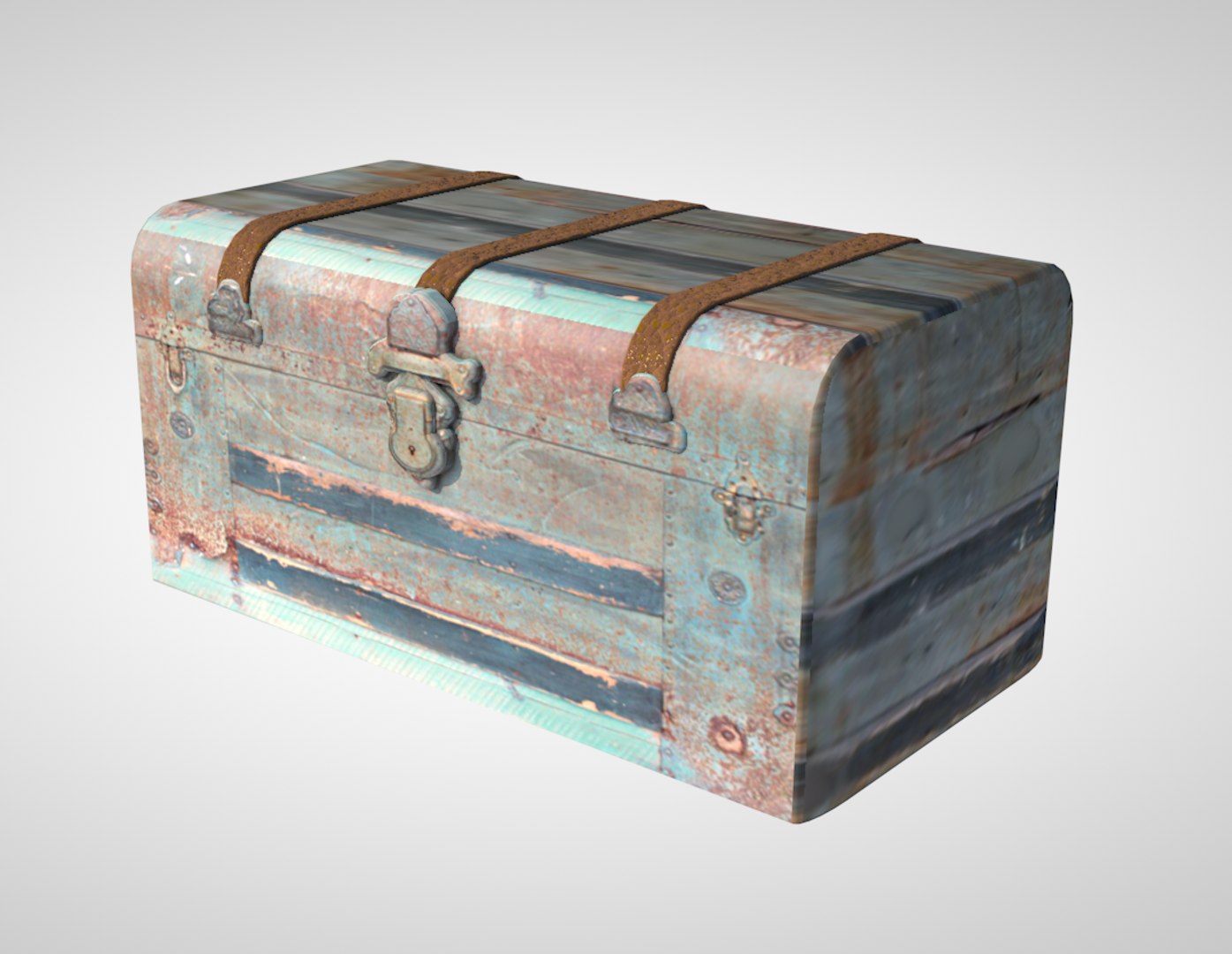 3D Trunk Vintage Steamer Model - TurboSquid 1400527