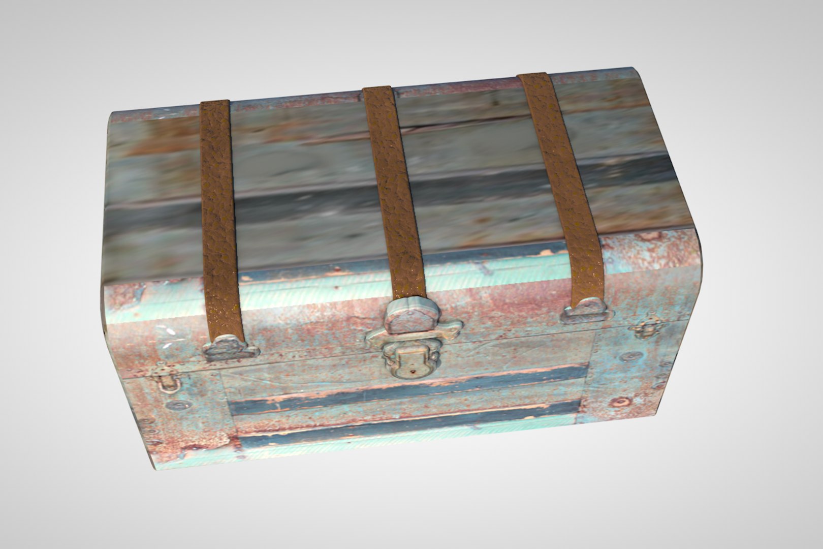 3D Trunk Vintage Steamer Model - TurboSquid 1400527